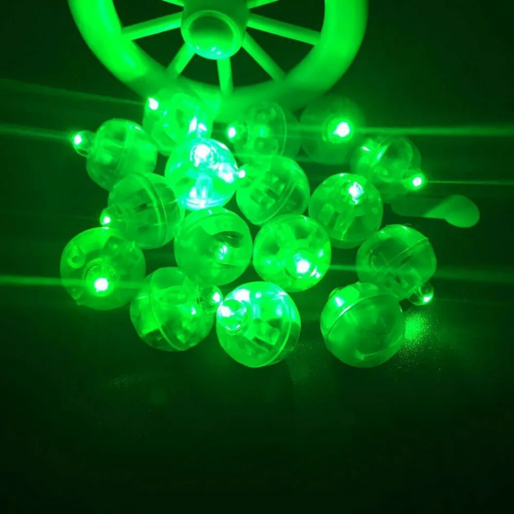 50gab/daudz Mājas Dekoru Apaļa Lode Led Gaismas Balonu Mini Flash Lampas Laternas Ziemassvētku Kāzu Puse, Apdares Piederumi