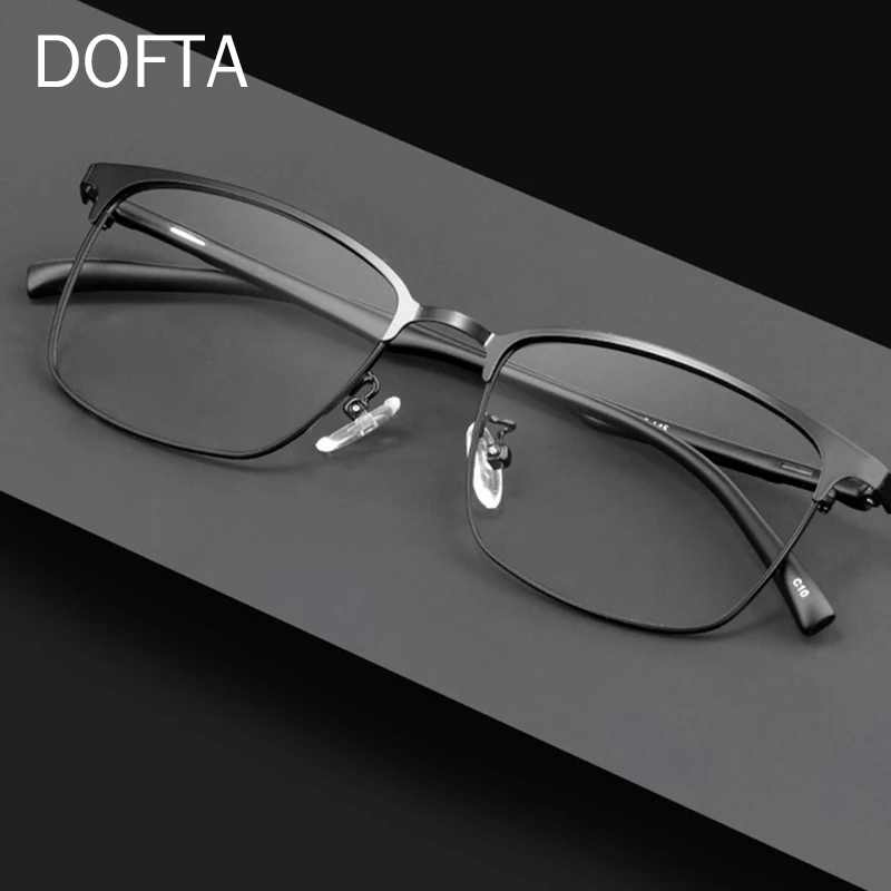DOFTA Optiskās Brilles, Rāmis Vīriešu, Ultravieglajiem Sakausējuma Tuvredzība Brilles Vīriešu Taisnstūra Recepte Briļļu 5267