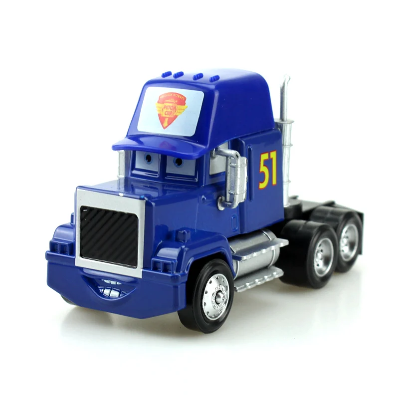 Disney Pixar Automašīnām, No. 51 Doc Hudson Mack Truck 1:55 Lējumiem Metāla Sakausējuma Plastmasas Modle Automašīnas, Rotaļlietas Bērniem, Zibens McQueen