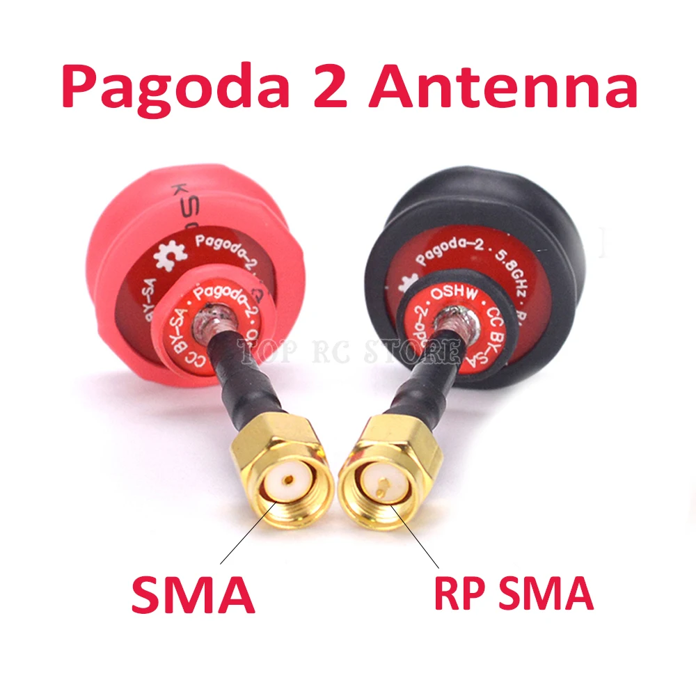 Pagoda 2 pagoda-2 5.8 GHz FPV raidītājs, Antenas SMA & RP-SMA Spraudsavienojumu RC FPV Sacīkšu Dūkoņa Racer 2gab