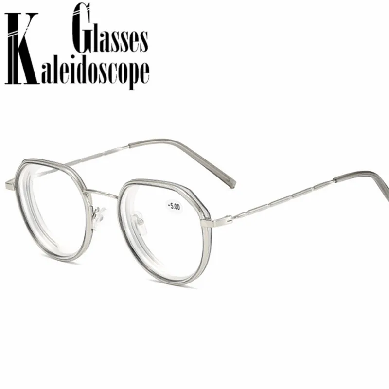 -0 1.0 1.5 2.0 2.5 3.0 3.5 4.0 Gatavo Tuvredzība Brilles Sievietēm Vintage Daudzstūris Brilles Vīriešiem Tuvredzīgi Recepšu Brilles