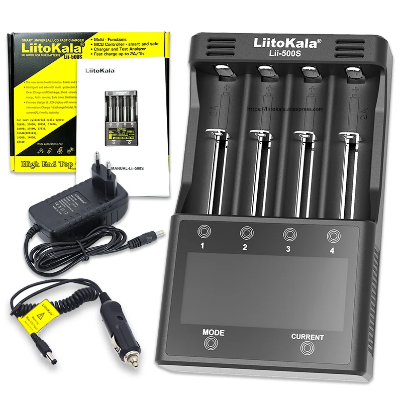 Liitokala Lii-100 Lii-202 Lii-402 Lii-PD4 LCD 3,7 V AA/AAA 18650 18350 26650 20700 17355 NiMH litija e-cigarešu akumulatoru lādētāji