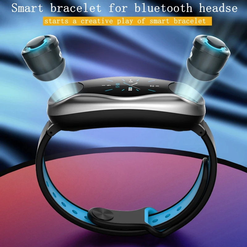 696 T90BE Smart Aproce Fitnesa tracker BLE 5.0 ar Bezvadu Austiņām, IP67 Waterproof Sporta Smart Watch Pulksteņa Android, IOS
