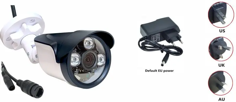 Hikvision Saderīgu H. 265 POE IP Kamera Outdoor 1080P CCTV Drošības Kameras 24 stundas Video Onvif POE XM p2p mākonis mini