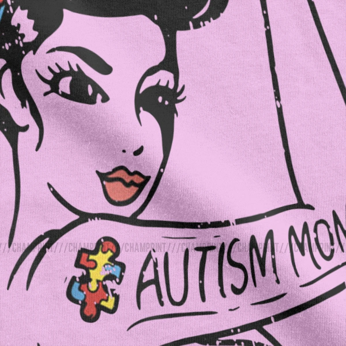 Autisms Mamma Neatsavināmas Autisma Izpratnes Sieviešu T Autismo Tee Krekls Topi Ins Tīras Kokvilnas T-krekls sievietēm Grafiskais