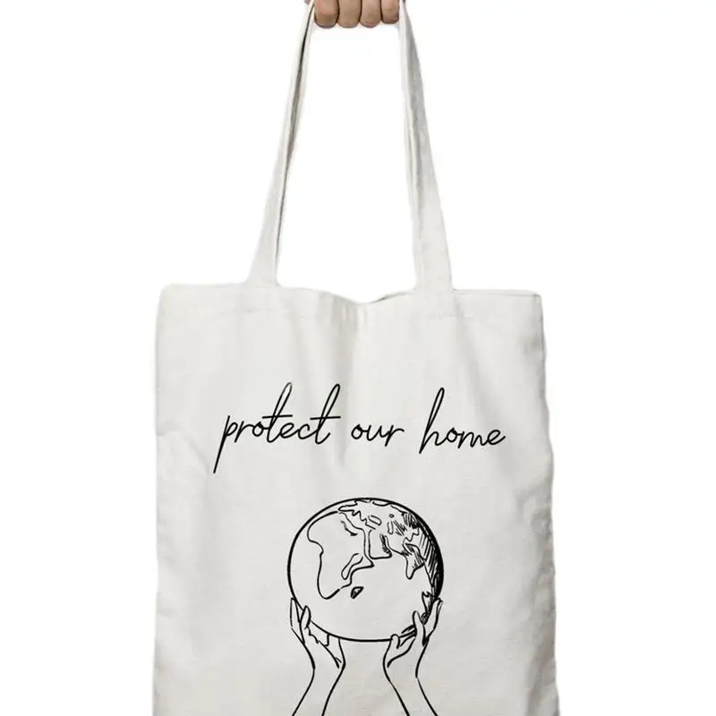 Aizsargātu mūsu mājas tote soma grafiskais smieklīgi saukli iepirkumu grozs grunge tumblr hipster Kosmētikas soma ielu stilu, ikdienas somas