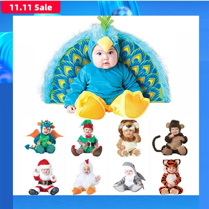 2019 Karstā Pārdošanas Karnevāls Ziemassvētku Ziemassvētki Navidad Halloween Kostīmu Infant Baby Meitenes Lauva Kombinezonus Cosplay Jaundzimušo Mazuļu Drēbes