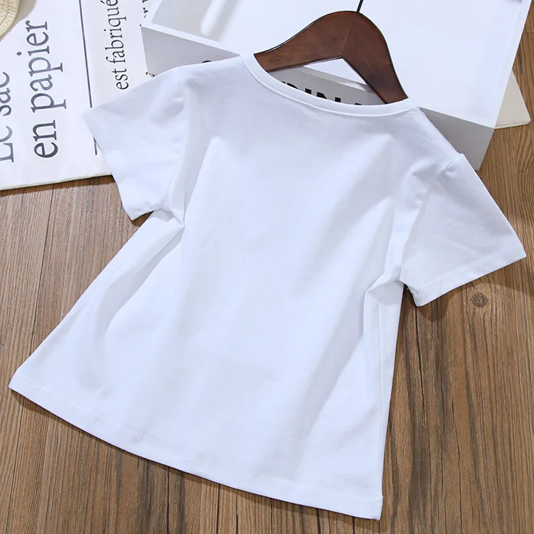 Bērnu Apģērbu Vasaras Modelis Kokvilnas Toddler Meitenes Apģērbu Komplekts T-krekls+Svārki 2gab atbilstoši Bērniem Kostīmu Zīdaiņu Meitenēm 2 7 8 Gadiem