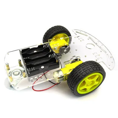 2WD Smart Auto Šasijas Akrila Universāla Riteņu Auto Ar Ātrumu Encoder TT Motors par DIY Tālvadības pults RC Robots Rotaļlietu Šasijas Bāzes