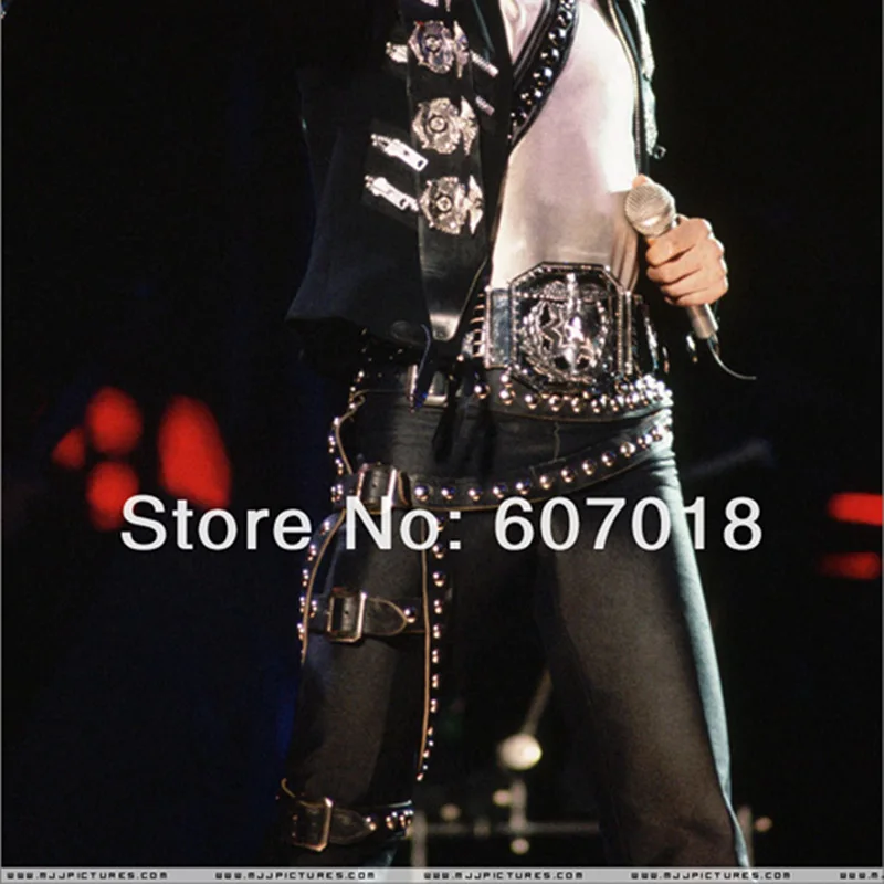 MJ Michael Jackson SLIKTI ievārījums Klasiskā Kāju Jostas Punk Kniežu Metāla Bezmaksas piegāde par Sniegumu Rāda Imitācija Hallween Dāvanu