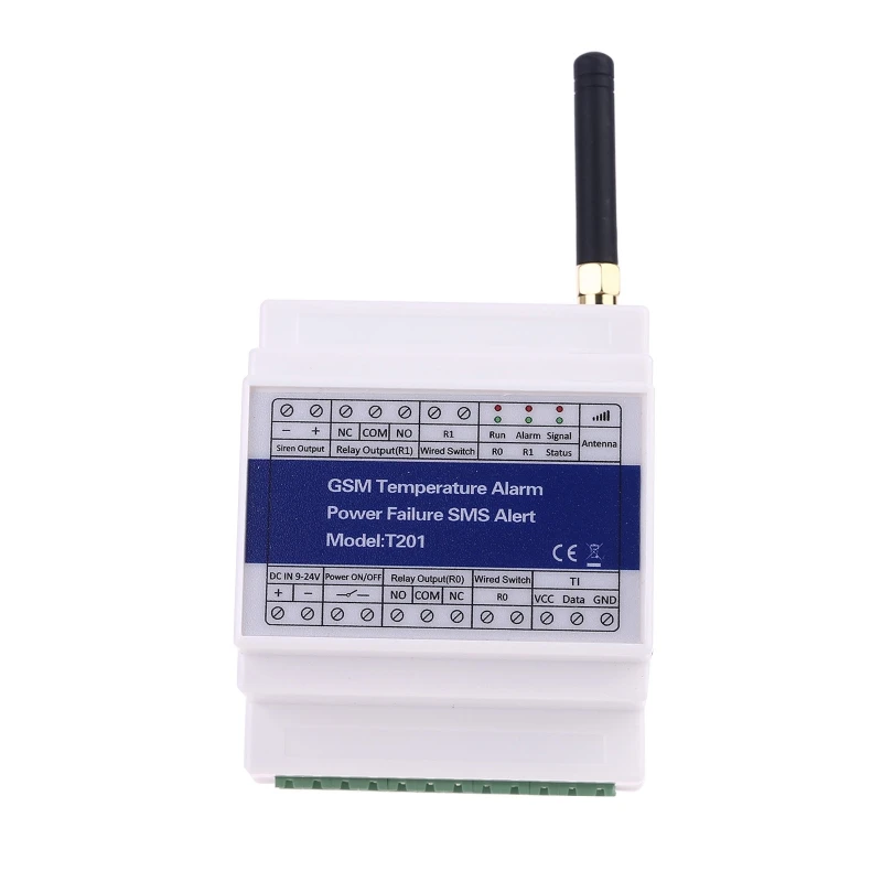 GSM, 3G, 4G Temperatūra Stūres Stāvokļa Monitoringu Relejs T201 Tālvadības Monitoringa Vietā Temp Strāvas zuduma SMS Trauksmes Signāls