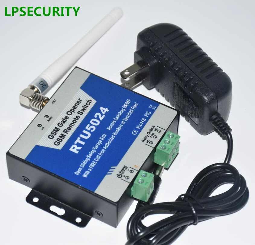 LPSECURITY ar adapteri Smart Home GSM Modulis tālvadības piekļuves kontrolieris elektrisko durvju, izmantojot SMS GSM vārtiem nazis