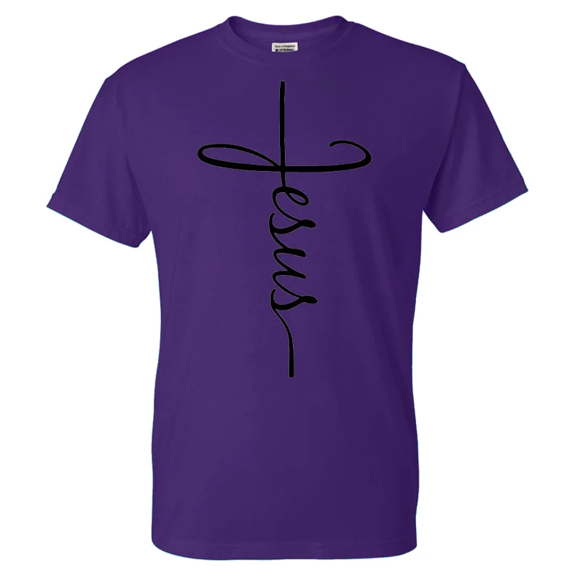2020. gadam Pavasara Vasaras Moderns Jēzus Krusta T-krekls vienkrāsainu Mākslas Iespiesti Vīrieši/Sievietes Ikdienas O-veida Kakla Streetwear T Kokvilnas t-veida Topi
