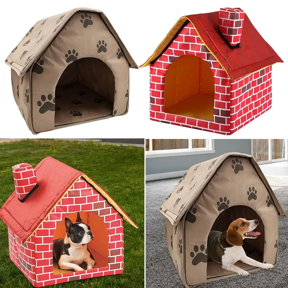 Karstā Pārdošanas Dog House Izveicīgs Ražošana Portatīvo Dog House Salokāms Maza Nospiedumu Pet Gulta Telts Kaķu Audzētavas Kucēns Ligzdu