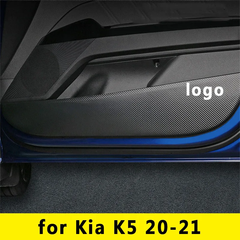 Priekš Kia K5 2020 2021 automašīnas durvis anti-kick pad aizsardzības uzlīme, iekšējais durvju sānu malu plēve, auto piederumi
