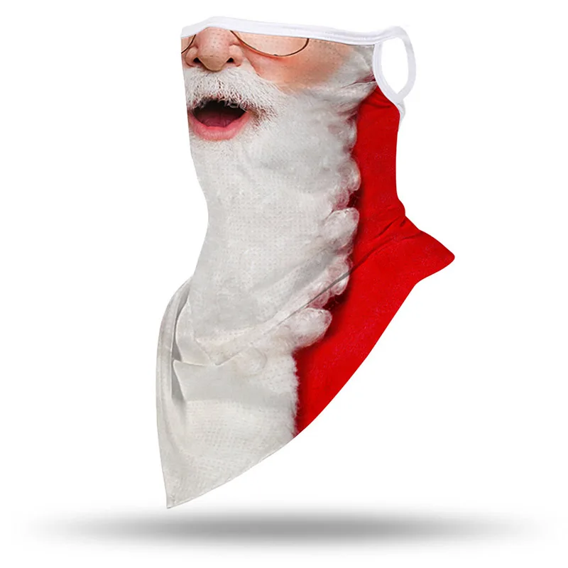 Galvas apsējs 3D Drukas Balaclava Pusi Cepures Sejas Maskas Unsex Šalle Slēpošanas Snood Biker Siltāks Riteņbraukšana Kakla Caurules Šalle Resuable Ziemassvētku