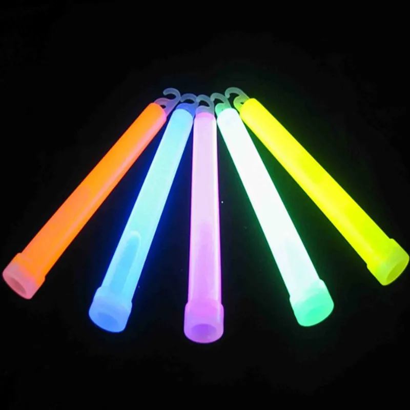10PC 6inch multicolor Glow Stick Ķīmiskā gaismas stick Kempings Avārijas apdare Puse klubi piegādes Ķīmiskās Luminiscences