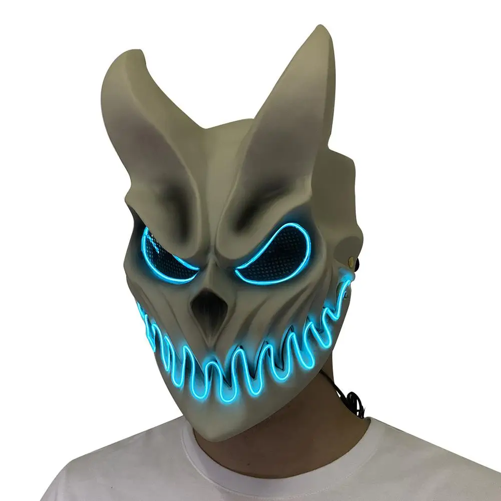 Halloween Dēmons Maska Cosplay Party Aksesuāri Briesmīgs Kostīmu PVC 3D Tekstūras Maska, kas Halloween Rotājumi Modes Maska