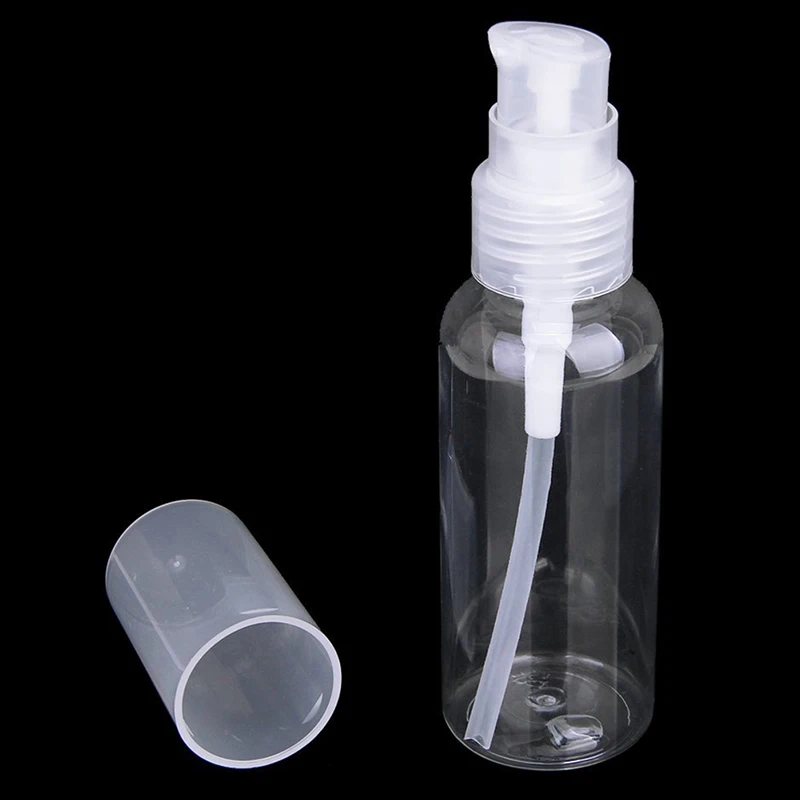 5 Gabali caurspīdīgas plastmasas nospiežot kosmētikas pudele 50ml Pudelītes Tukšs Krēms, Losjons Uzlādējams Sūkņi DIY Serumi, Sūknis bottl