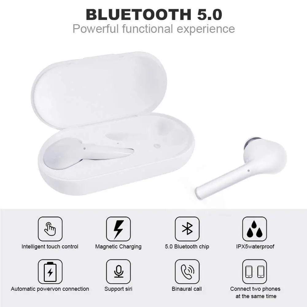 TWS Aktīvās Trokšņu Slāpēšanas Bezvadu Austiņu Sporta TWS Austiņas Bluetooth Spēcīgākais Touch Kontroli Bezvadu Earbuds Hifi