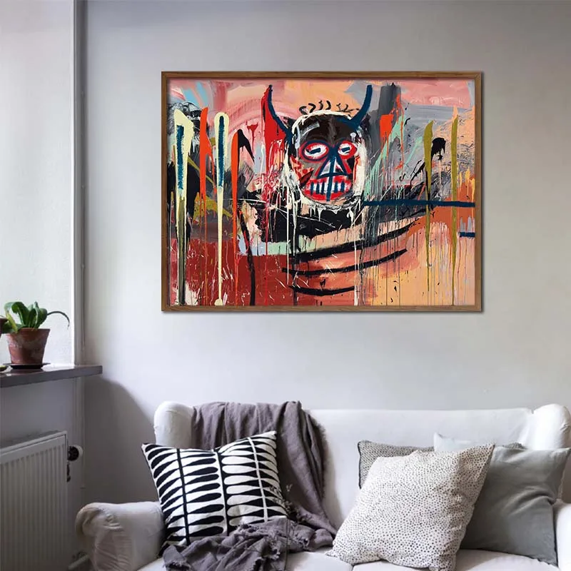 Basquiat Abstraktā Audekls Gleznošanai Ielu Grafiti Mākslas Plakāti un Izdrukas Mīļākais Rokas Sienas Art Attēlus Dzīvojamā Istaba Dekori