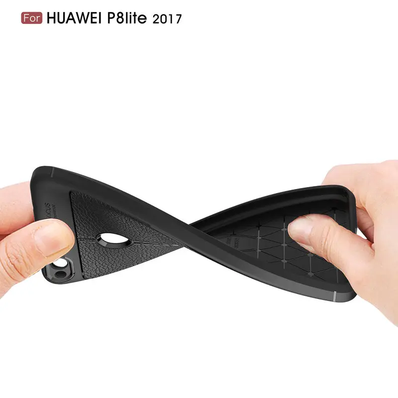 HuaWei Honor 8 Lite Gadījumā modes augstas kvalitātes neslīdoša ādas Tālruni Gadījumā, HuaWei P9 Lite 2017 Silikona triecienizturīgs Aizmugurējo Vāciņu