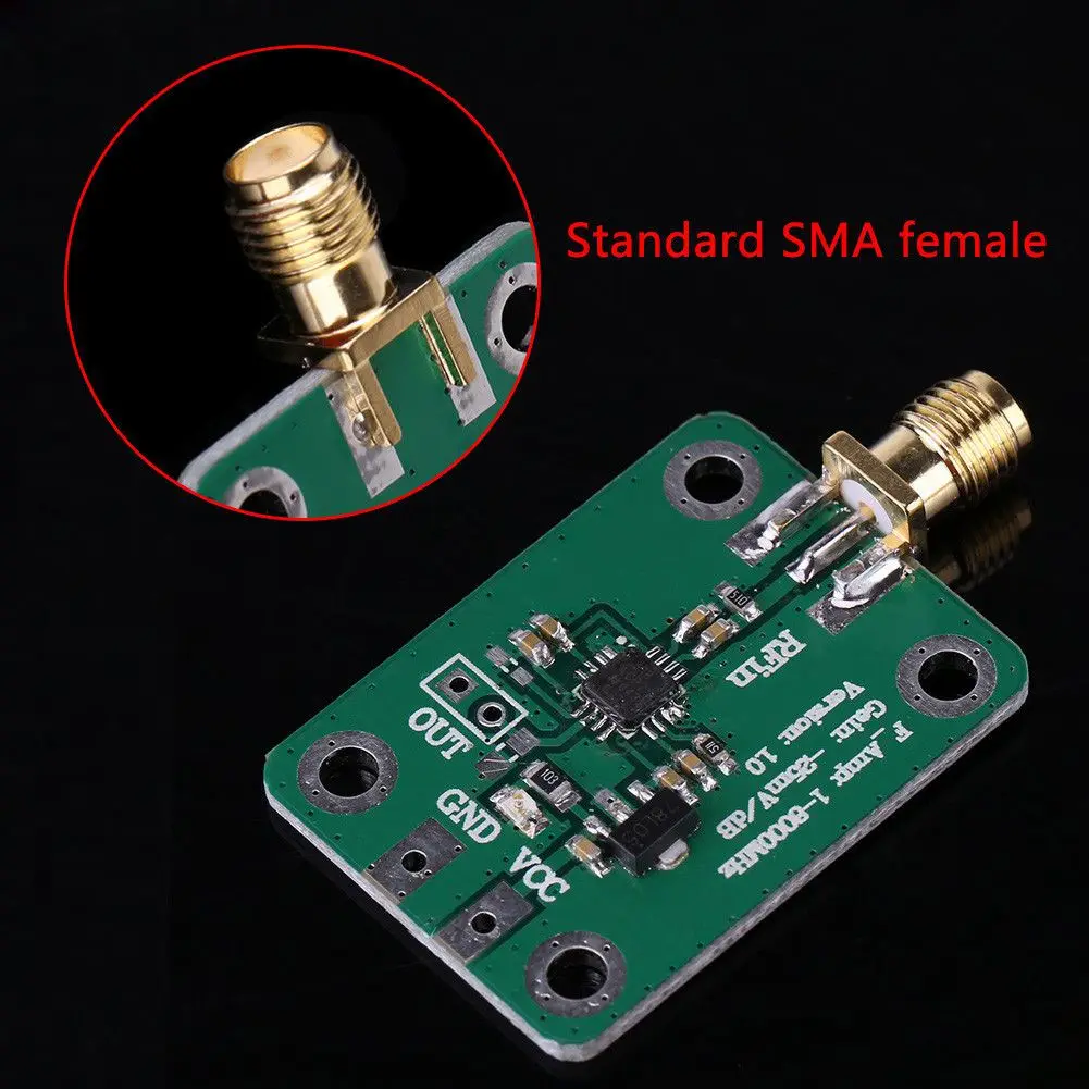 Profesionālā 1-8000MHz AD8318 RF Logaritmisko Detektoru 70dB RSSI Mērījumu Jaudas Mērītāju Valdes moduļa standarta SMA female