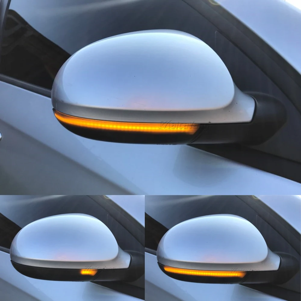 2 gabali Sānu Spoguļi indikators dynamic blinker LED Pagrieziena Signāla Gaismu VW GOLF 5 GTI V MK5 Jetta Passat B5.5 B6 Sharan Superb