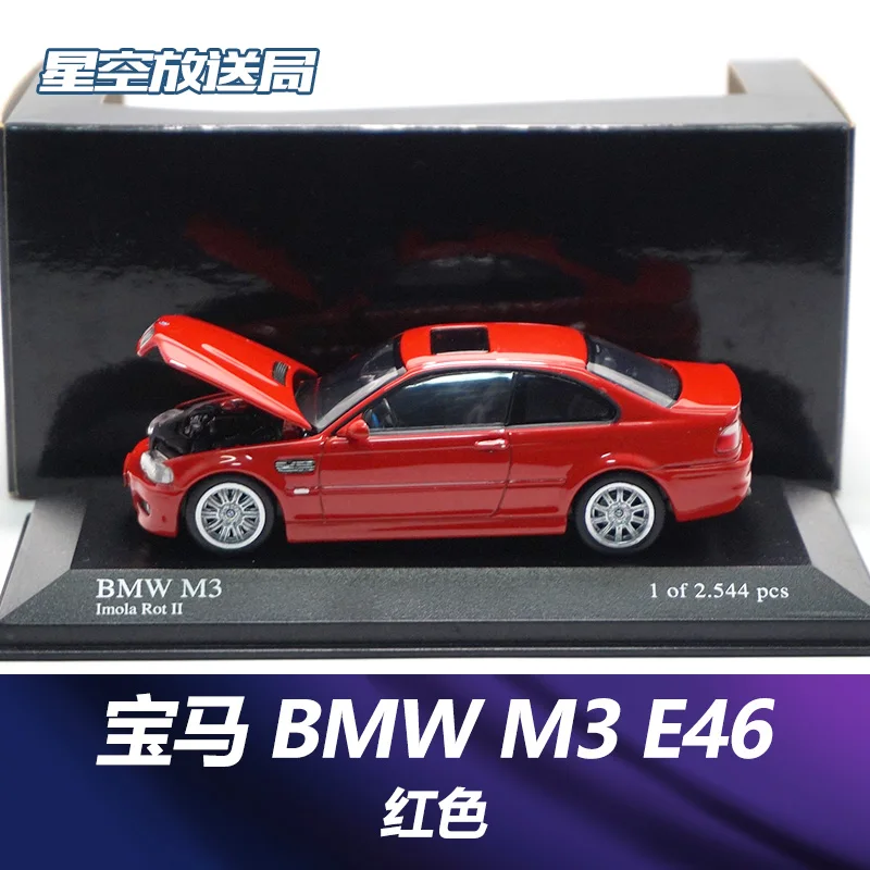 MINICHAMPS automašīnām 1/43 BMW M3 E46 izpārdots Var atvērt vāciņu savākšanas auto