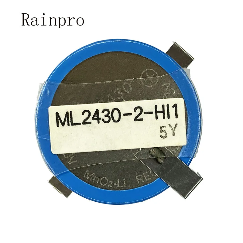 Rainpro 2GAB/DAUDZ ML2430-2-HI1 3 V Litija mangāna baterijas 3 PINS ML2430