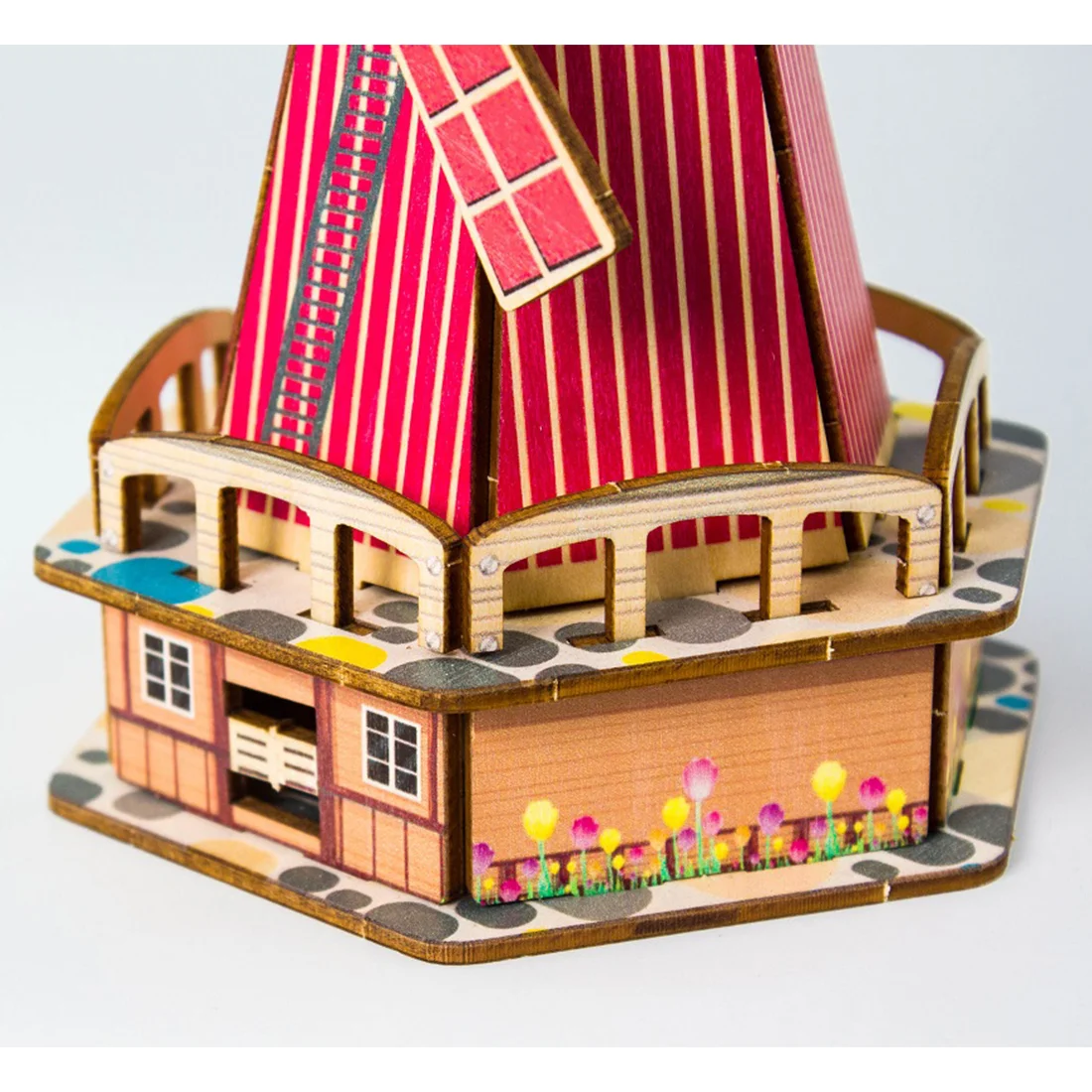 DIY Radošo Koka Puzzle Montāža Modeļu Komplekts, Krāsains Saules Vējdzirnavas Amatu Mājas Dekori Modeļu Veidošanas Komplekti Ziemassvētku Dāvanas