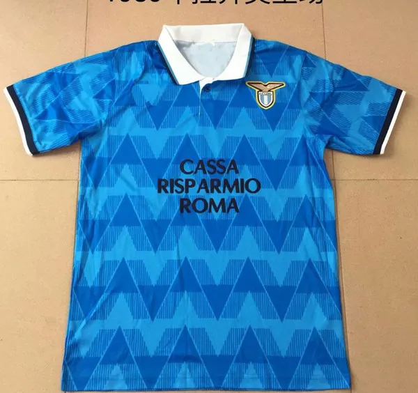 98 99 2000 91 Lazio Retro versija Soccer Jersey 1989 1991 NEKUSTĪGS SERGEJ LULIC LUIS ALBERTO Futbola Krekls Pielāgots