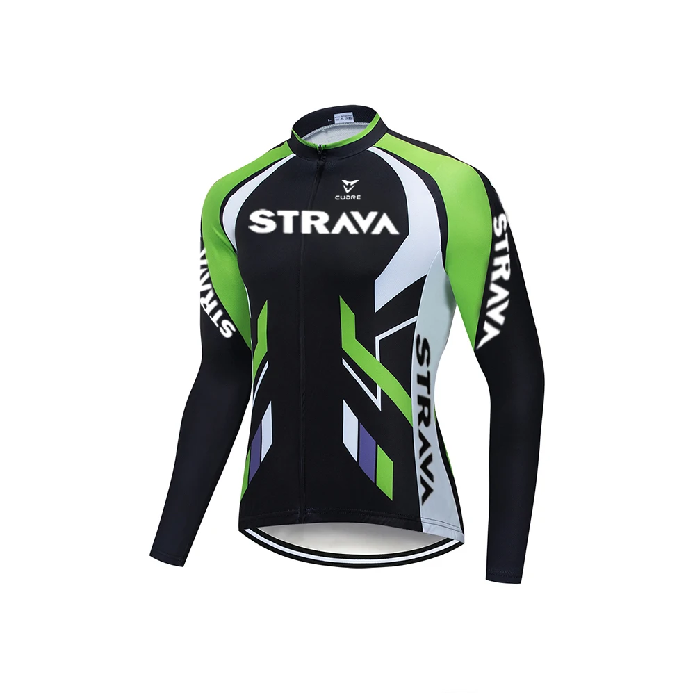 STRAVA 2020. gadam Riteņbraukšana Jersey Long Sleeve Ropa Ciclismo Komanda Rudens Velosipēdu Apģērbs, Velosipēdu Krekls Maillot MTB Drēbes Jaka