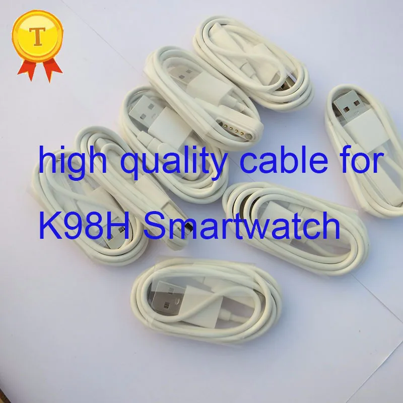 Labākā pārdošanas augstas kvalitātes smartwatch magnētu vadu rokas pulkstenis k98h smart skatīties magnētiskas uzlādes lādētāja barošanas vads usb kabelis