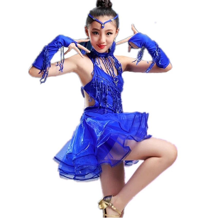 Vizuļi latīņamerikas Deju Kleita Tutu Deju Tērpi Apģērbu par Deju Tango, Salsa Balles Baby Girl Pieaugušo Sieviešu Kostīmu Vestidos