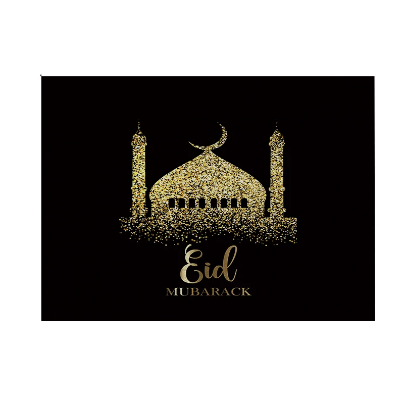 FANLUS Kokvilnas Veļa Ramadan Mubarak Tabula Vieta Mat Galda Paklājiņš Kausa Mat Kafija Tēja Vieta Mat Happy Eid Mubarak Grupa Krājumi