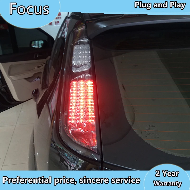 Auto Stils Ford focus 2005-2013 Uzmanību aizmugurējos lukturus, AIZMUGURĒJIE Lukturi LED Astes Gaismas DIOŽU Aizmugures Lukturi Certa taillight Automobiļu