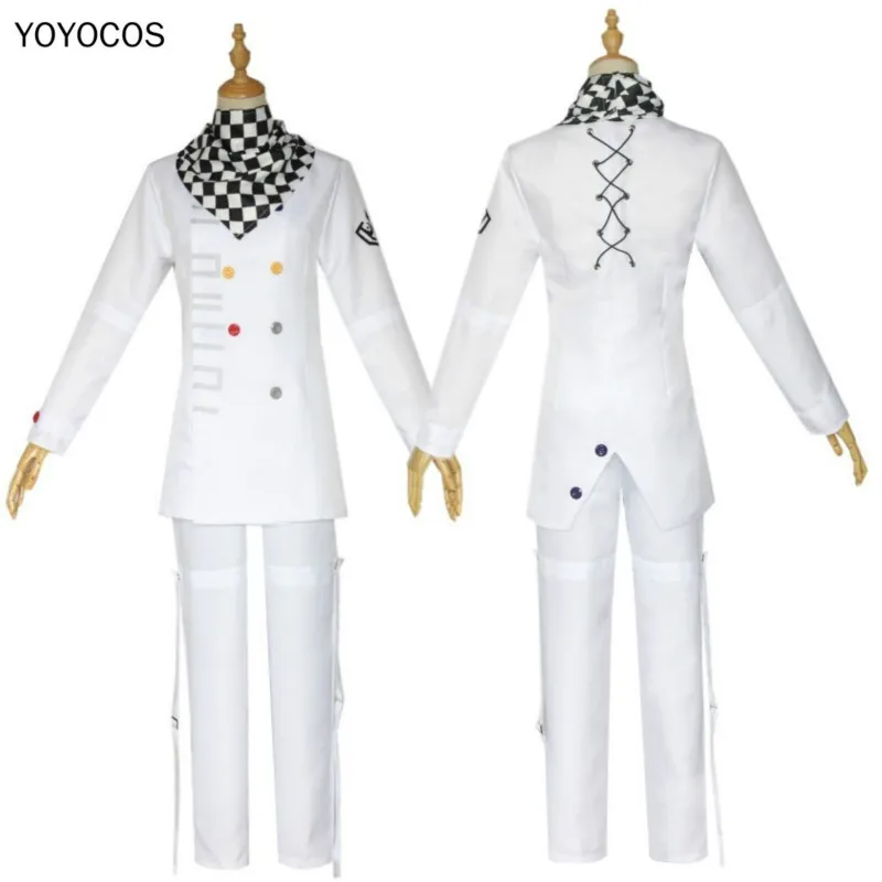 YOYOCOS Kokichi Oma Cosplay Kostīmu Spēle Danganronpa V3 Nogalināšanu Harmoniju Cosplay Balts Vienotu Apģērbs Halloween Puse