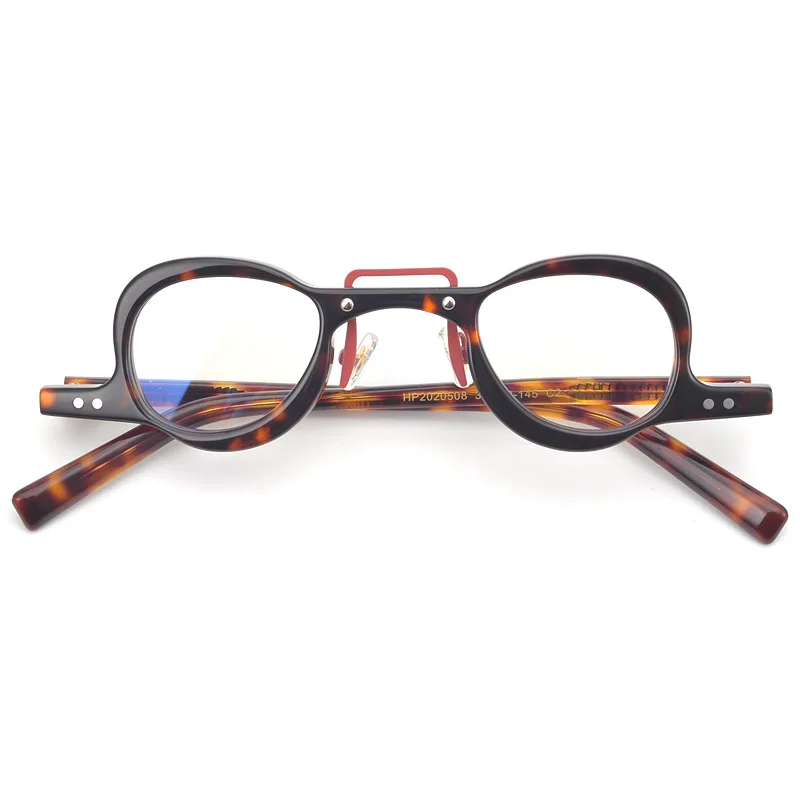 Acetāta Mazo Brilles Rāmis Vīriešu, Sieviešu Vintage Nelegālo Skaidrs, Brilles Optiskās Recepšu Brilles Briļļu Rāmji Oculos