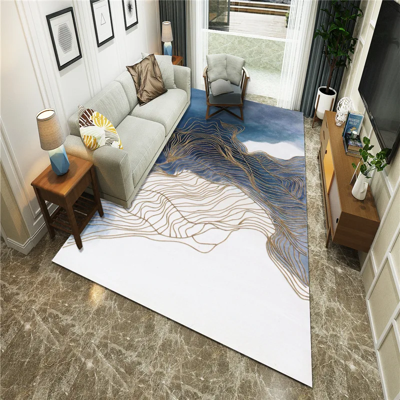Nordic Style Paklājus Dzīvojamā Istaba Vienkārši Abstrakts Paklāju Liela Izmēra Augstas Kvalitātes Mājas Mat Bieza Salons Mūsdienu Paklāji Paklāju