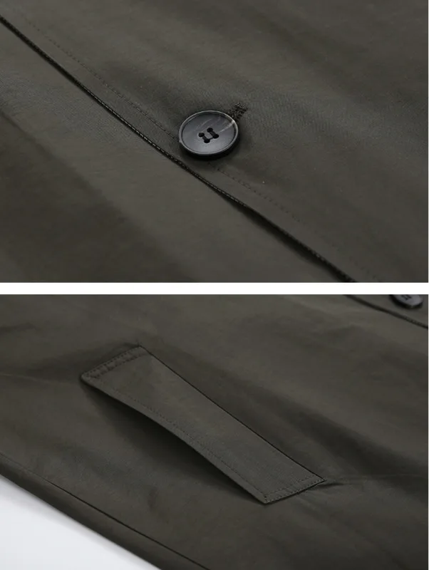 IEFB 2021. gada pavasarī jaunu korejiešu zaudēt vējjaka krāsu bloku Atloks vīriešu vidū garums tendence mētelis, vīriešu modes vaļīga apģērba Y4560