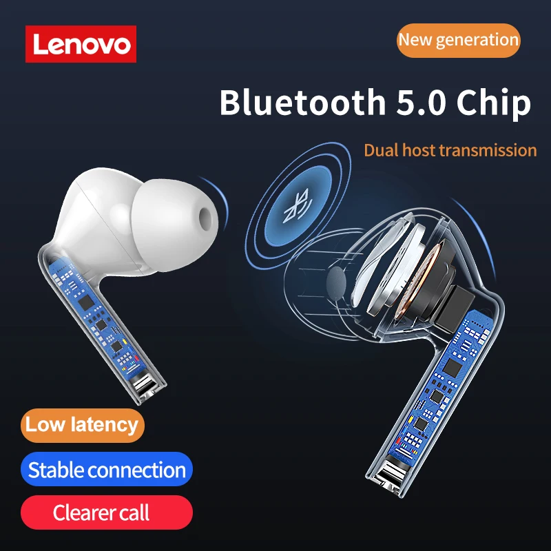 Lenovo TWS Bezvadu Austiņas XT90 Bluetooth 5.0 Sporta Austiņu Touch Kontroli IPX5 Ūdensizturīgs Austiņas Ar 300mAh Uzlādes Kaste