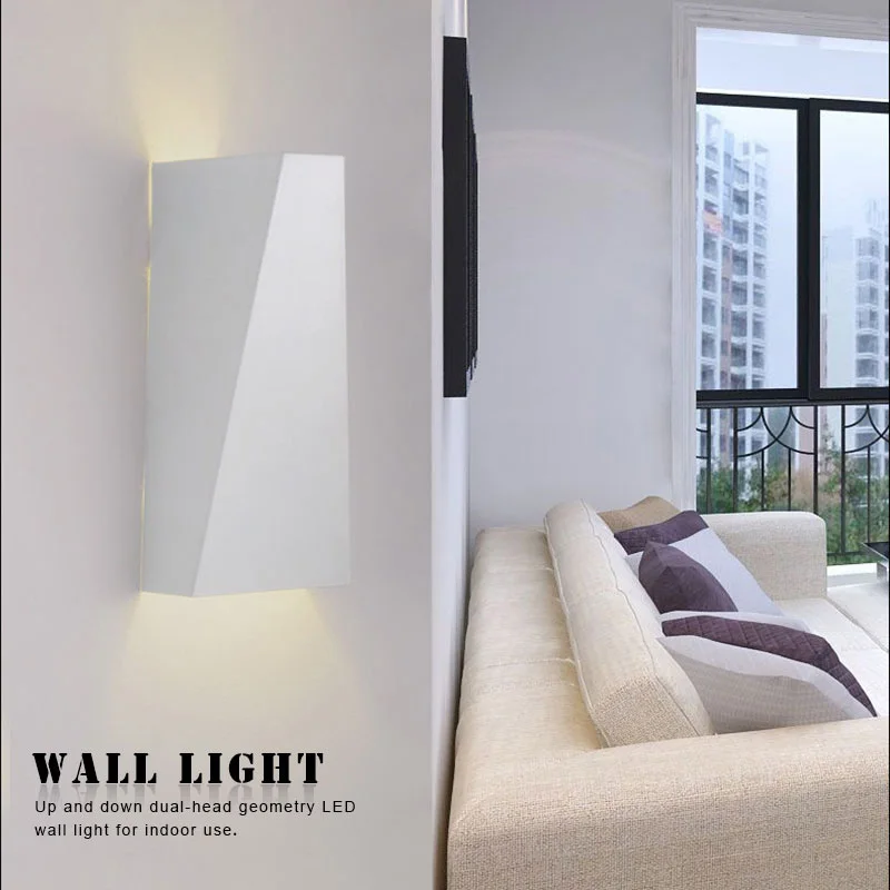 10W LED Sienas Lampa Mājas Guļamistaba, Vannas istaba Gaismas Dual-Head Gultas apgaismojums Iekštelpu Modernu Apgaismojumu Silti Balta SMD 5730 AC 85-265V