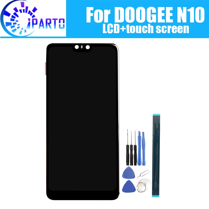 Doogee N10 LCD+Touch Screen Oriģināls Pārbaudīta LCD Digitizer Stikla Paneļa Nomaiņa Doogee N10