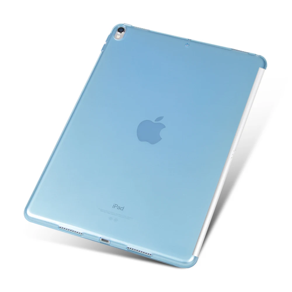 SUREHIN vāks Apple iPad pro 10.5 tastatūras gadījumā collu mīksta, elastīga, TPU silikona atpakaļ pārredzamu smart cover partneri lietā