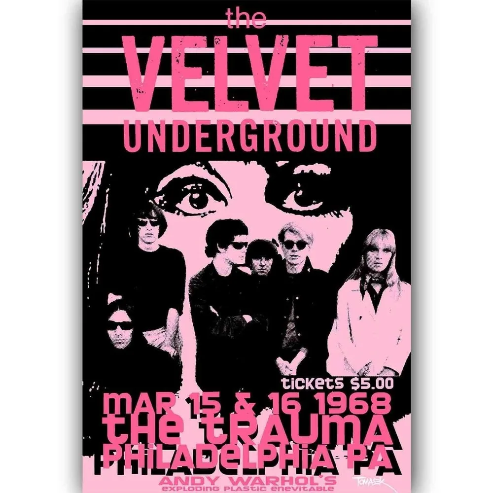 Rock & Roll Mūzikas Grupas Velvet Underground-Zīda, Mākslas Plakātu, Sienas Uzlīmes, Apdares Dāvanu
