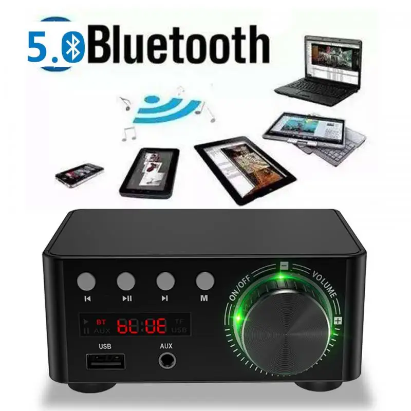 50WX2 Bluetooth 5.0 Jaudas Pastiprinātāju Valdes TPA3116 Uztvērēju, Mājas Stereo Auto Audio Amp USB U diska TF Mūzikas Kartes Atskaņotājs
