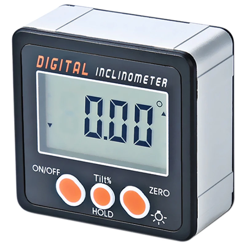 PPYY JAUNAS -Digitālās Inclinometer 0-360 Leņķi, Trīsstūra lineāls Elektronisko Transportieris Alumīnija Sakausējuma Korpusa Lodziņā Leņķa Platuma Mērītājs Mag