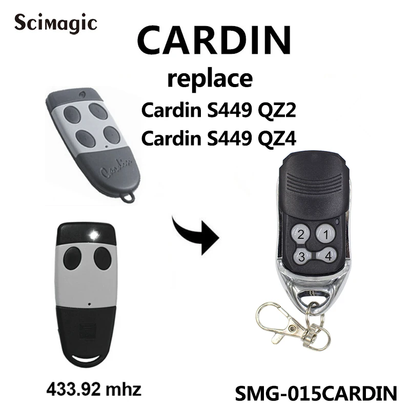 CARDIN garāžas durvju vadības pults Cardin S449 QZ2 QZ4 Vārtiem Vadības Garāžas Rokas Raidītājs 433.92 Ritošā Kods