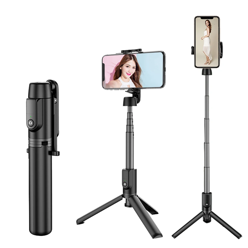 Bluetooth Selfie Nūju Statīvs M12 360° Rotācija Mini Pagarināt Selfie Stick ar Bezvadu Bluetooth Remote IOS Android
